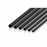 Tubo rectangular mate de fibra de carbono